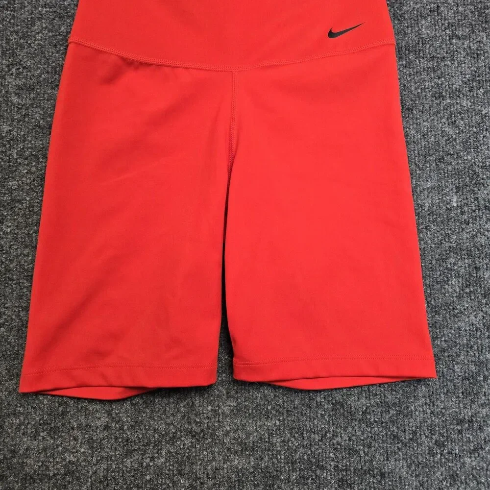 Nike Womens Large Biker Training Performance Red Shorts 7